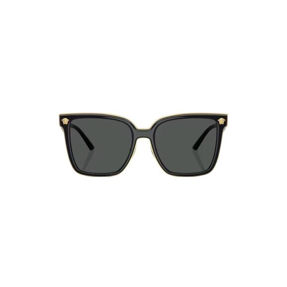 New Versace Sunglasses VE2278D GB1/87 Black Square Medusa Logo Authentic main image 4